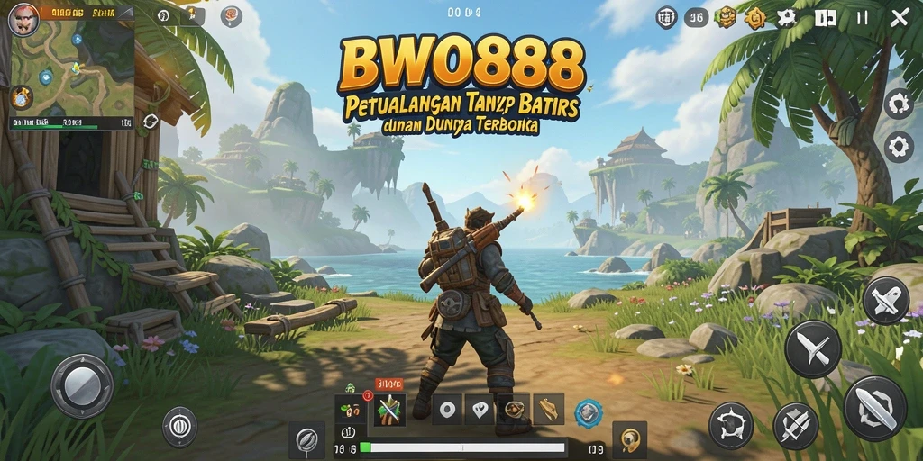 Gameplay BWO888 dalam dunia terbuka yang menakjubkan.