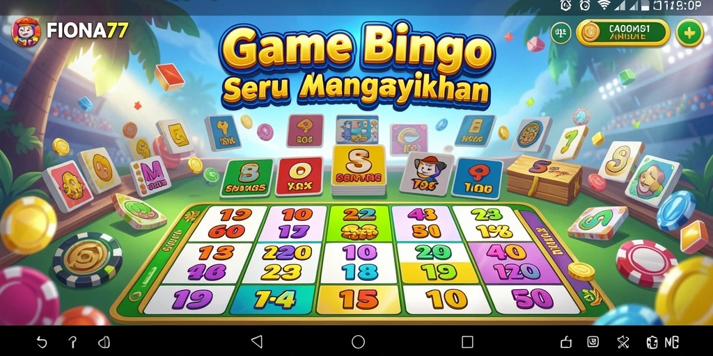 Tampilan gameplay seru dari FIONA77 yang menghadirkan Bingo.