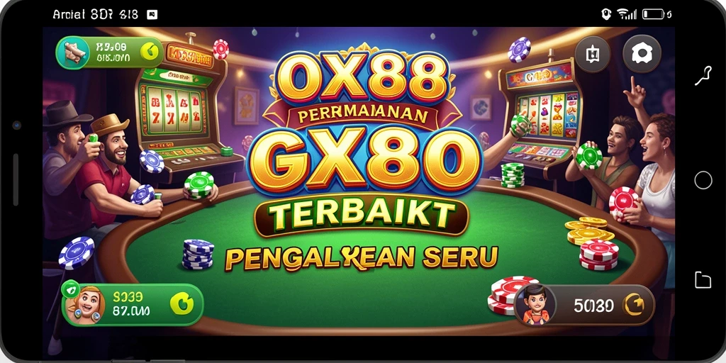 Tampilan utama GX88 dengan gameplay Kasino yang menegangkan.