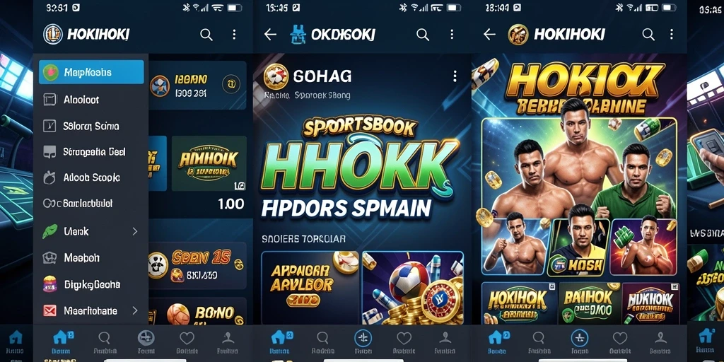 Tampilan gameplay taruhan olahraga di HOKIHOKI yang menarik dan interaktif.