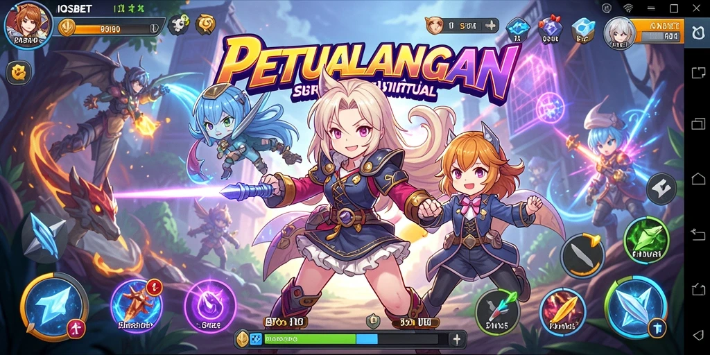 Menampilkan aksi seru dalam game Anime IOSBET.