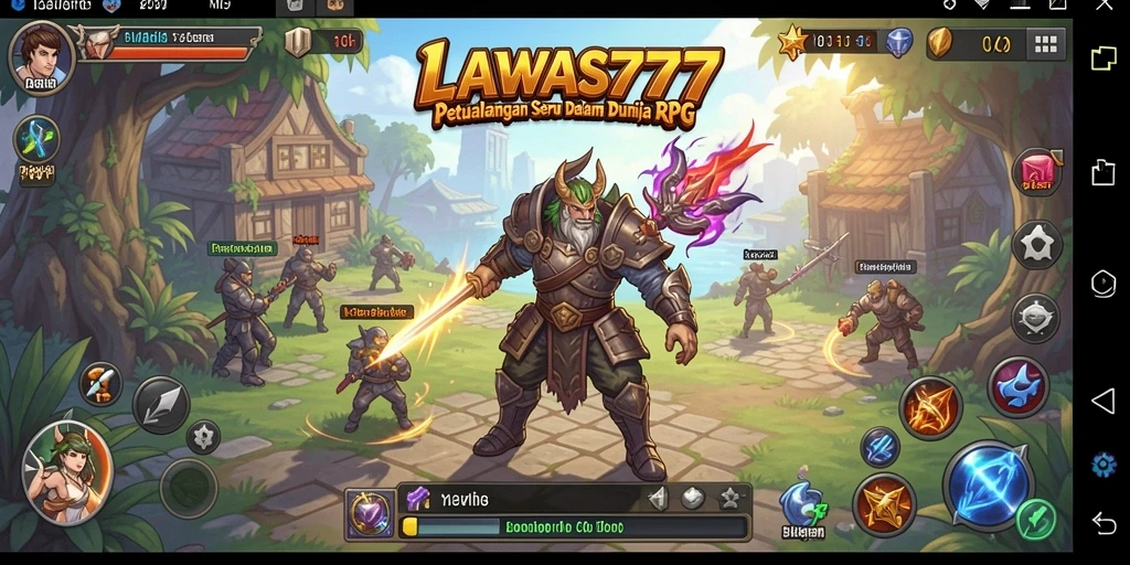 Tampilan gameplay seru dalam LAWAS777 yang menghadirkan petualangan RPG.