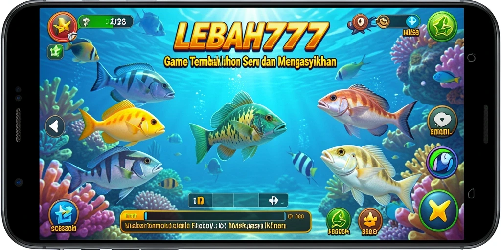 LEBAH777 menampilkan gameplay menyenangkan dari Tembak Ikan.