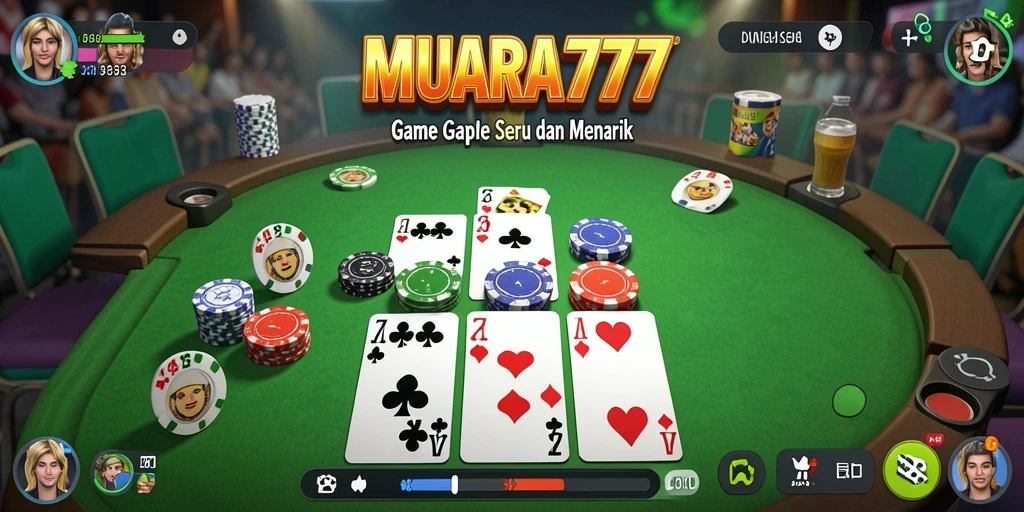 Tampilan gameplay seru dalam game Gaple MUARA777.