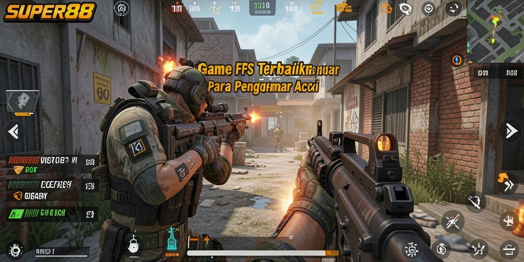 Tangkapan layar gameplay SUPER88 yang mendebarkan dan realistis.